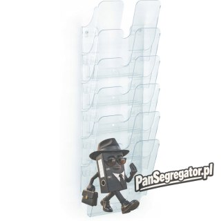Zestaw 6 pojemników na dokumenty A4 pion przezroczysty 1700008401 DURABLE FLEXIPLUS