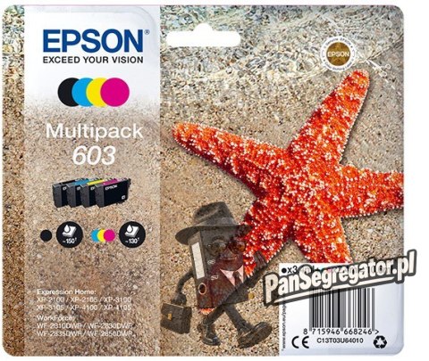 Zestaw tuszy Epson 603 Multipack C13T03U640