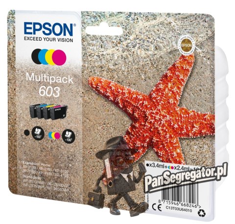 Zestaw tuszy Epson 603 Multipack C13T03U640