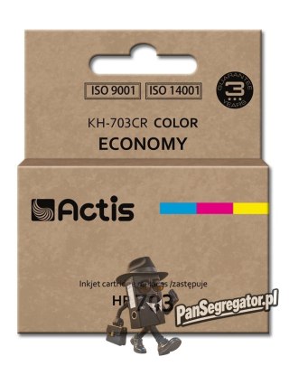ACTIS KH-703CR Tusz (zamiennik HP 703 CD888AE; Standard; 12 ml; kolor)