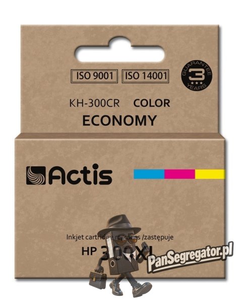 Actis KH-300CR Tusz (zamiennik HP 300XL CC644EE; Standard; 21 ml; kolor)