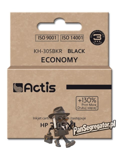 Actis KH-305BKR Tusz (zamiennik do HP 305XL 3YM62A; Standard; 20 ml; czarny)