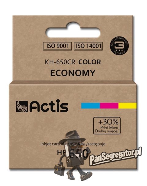 Actis KH-650CR Tusz (zamiennik HP 650 CZ102AE; Standard; 9 ml; kolor)