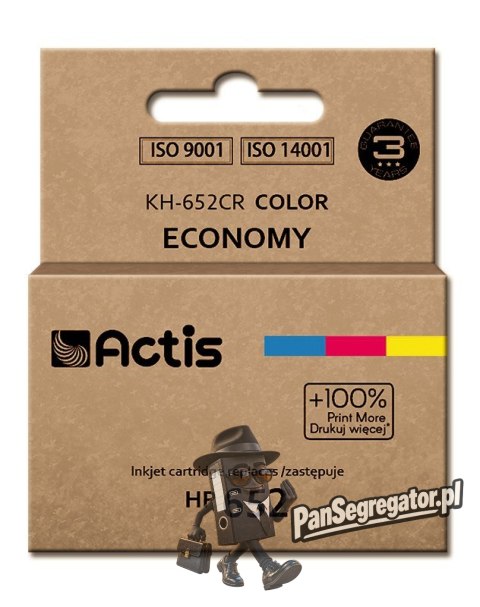 Actis KH-652CR Tusz (zamiennik HP 652 F6V24AE; Standard; 15 ml; kolor)