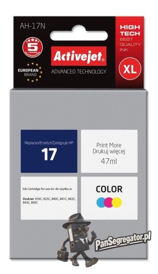 Activejet AH-17N Tusz (zamiennik HP 17 C6625A; Supreme; 47 ml; kolor)