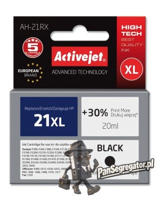 Activejet AH-21RX Tusz (zamiennik HP 21XL C9351A; Premium; 20 ml; czarny)
