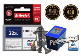 Activejet AH-22RX Tusz (zamiennik HP 22XL C9352A; Premium; 18 ml; kolor)