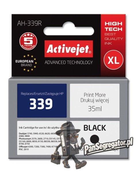 Activejet AH-339R Tusz (zamiennik HP 339 C8767EE; Premium; 35 ml; czarny)