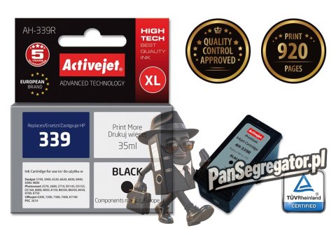Activejet AH-339R Tusz (zamiennik HP 339 C8767EE; Premium; 35 ml; czarny)