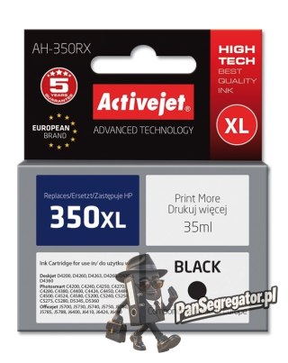 Activejet AH-350RX Tusz (zamiennik HP 350XL CB336EE; Premium; 35 ml; czarny)