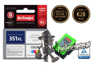 Activejet AH-351RX Tusz (zamiennik HP 351XL CB338EE; Premium; 21 ml; kolor)