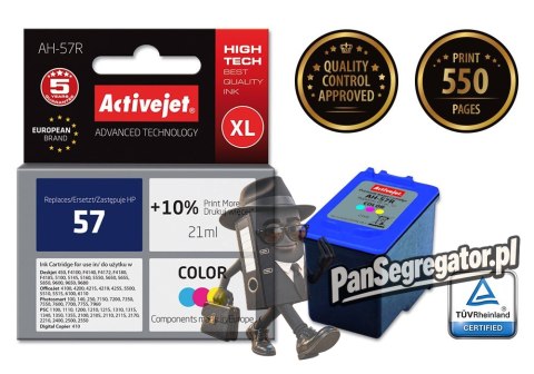 Activejet AH-57R Tusz (zamiennik HP 57 C6657AE; Premium; 21 ml; kolor)