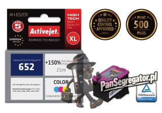 Activejet AH-652CR Tusz (zamiennik HP 652 F6V24AE; Premium; 21 ml; kolor)
