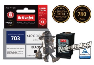 Activejet AH-703BR Tusz (zamiennik HP 703 CD887AE; Premium; 20 ml; czarny)