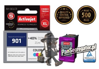 Activejet AH-901CR Tusz (zamiennik HP 901 CC656AE; Premium; 21 ml; kolor)