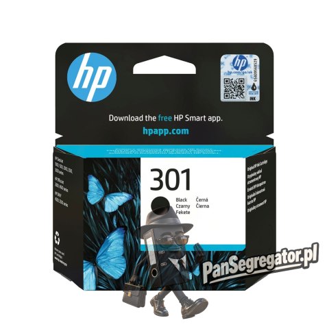 HP 301 oryginalny wkład atramentowy czarny