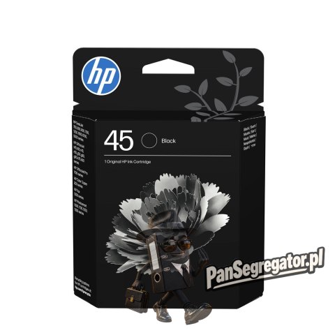 HP 45 1 szt. Oryginalny Czarny