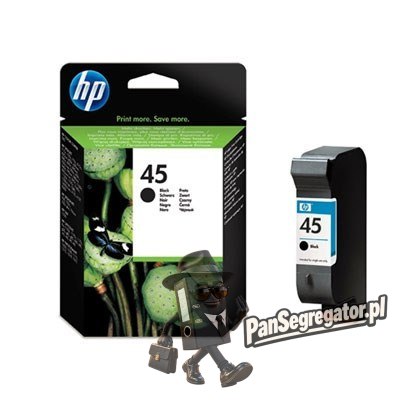 HP 45 1 szt. Oryginalny Czarny