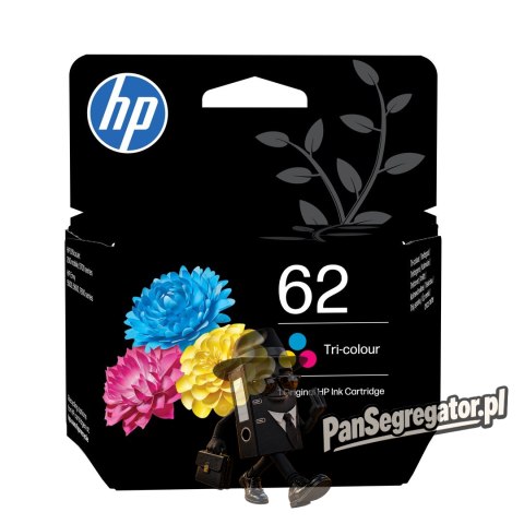HP 62 oryginalny wkład atramentowy trójkolorowy