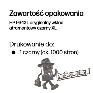HP 934XL oryginalny wkład atramentowy czarny XL