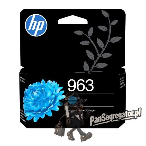 HP 963 oryginalny wkład atramentowy błękitny