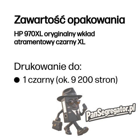 HP 970XL oryginalny wkład atramentowy czarny XL
