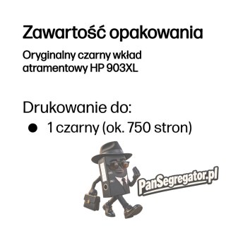 HP Oryginalny czarny wkład atramentowy 903XL