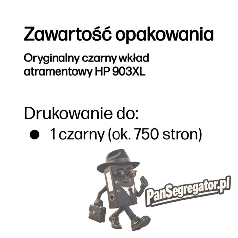 HP Oryginalny czarny wkład atramentowy 903XL