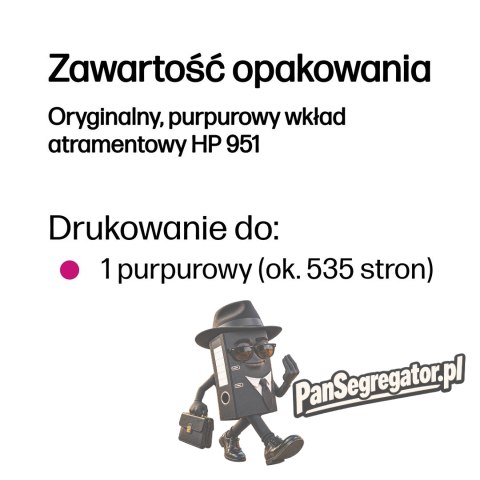HP Oryginalny, purpurowy wkład atramentowy 951