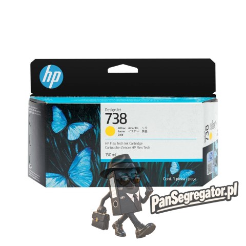 HP Wkład z atramentem żółtym DesignJet 738 130 ml