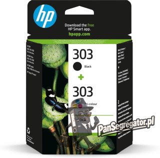 HP Zestaw 2 oryginalnych tuszów 303: czarny i trójkolorowy