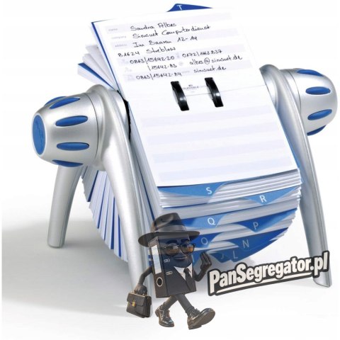 Kartoteka obrotowa na 500kart srebrna 241623 TELINDEX DURABLE