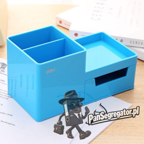 Organizer na biurko RIO niebieski Z25130 DELI