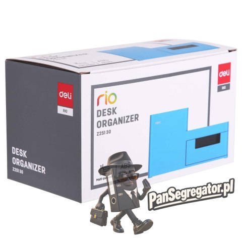 Organizer na biurko RIO niebieski Z25130 DELI