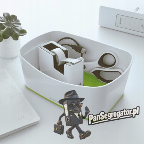 Pojemnik bez pokrywki MyBox, biało-zielony 52571054