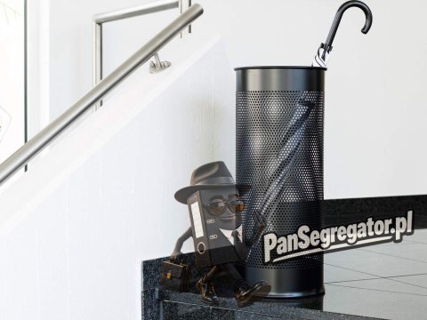 Stojak na parasole metalowy okrągły 28,5L czarny 335001 DURABLE