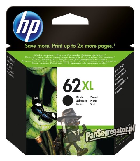 Tusz HP czarny HP 62XL, HP62XL=C2P05A, 600 str.