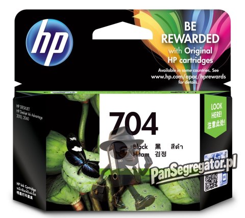 Tusz HP czarny HP 704, HP704=CN692AE, 480 str.,6 ml