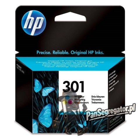 Tusz HP kolor HP 301, HP301=CH562EE, 165 str.,3 ml