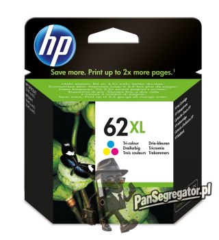 Tusz HP kolor HP 62XL, HP62XL=C2P07AE, 415 str.