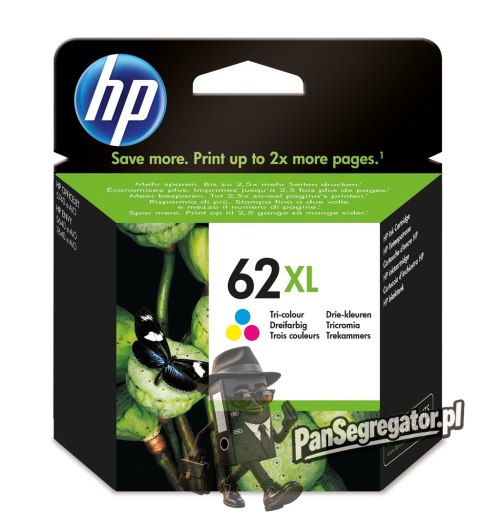 Tusz HP kolor HP 62XL, HP62XL=C2P07AE, 415 str.
