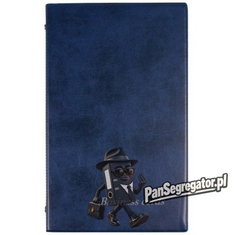 Wizytownik Etui na 200 wizytówek Premium granat WI-21-02 BIURFOL