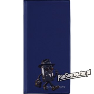 Wizytownik Etui na 96 wizytówek Premium granatowy WI-24-02 BIURFOL