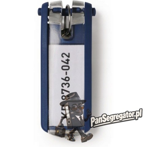 Zawieszki do kluczy (6szt.) granatowe 195707 DURABLE KEY CLIP