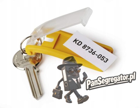 Zawieszki do kluczy (6szt.) granatowe 195707 DURABLE KEY CLIP