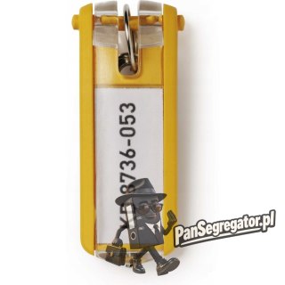 Zawieszki do kluczy (6szt.) żółte 195704 DURABLE KEY CLIP