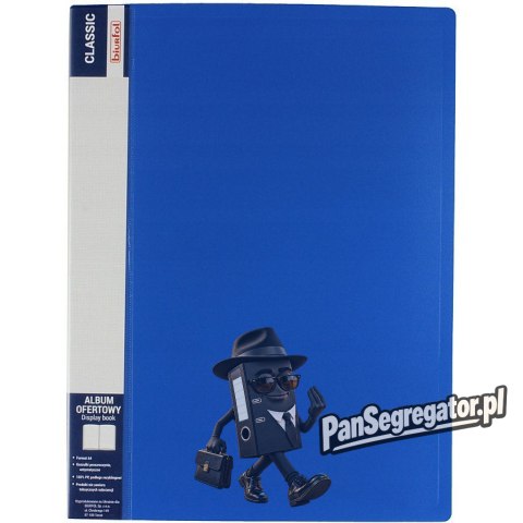 Album ofertowy na dokumenty 60 kieszeni CLASSIC niebieski AOF-06-03 BIURFOL