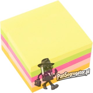 Bloczek samoprzylepny 75x75mm 400k neonowy D.RECT (009328)