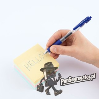 Bloczek samoprzylepny 75x75mm 400k pastelowy 009327 D.RECT