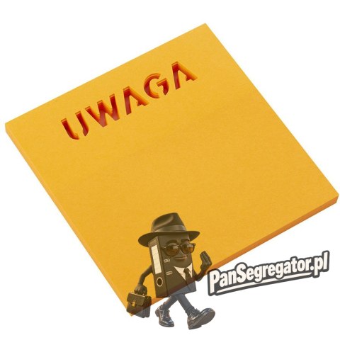 Bloczek samoprzylepny 75x75mm UWAGA 50k 110328 SMART